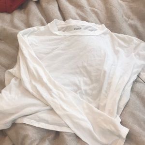 White Long Sleeved Top